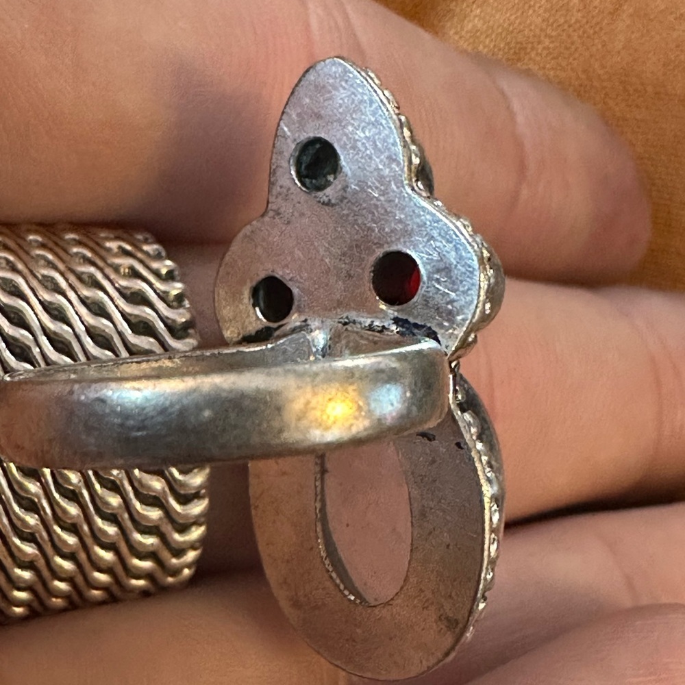 Gorgeous rose quartz sterling silver ring - Picture 4 of 5